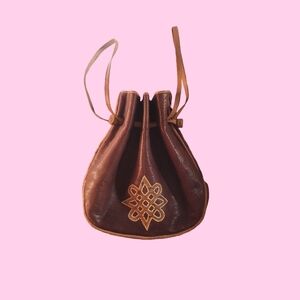 Vintage leather boho bag